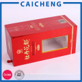 Caja de embalaje del alcohol de China con las cajas de cartón del licor de la ventana con la manija